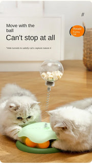 Cat Puzzle Food Leaking Ball Toy Cat Dog Interactive Treat Leaking Toy Catnip Slow Cat Dog Feeder Fun Pet Products Accessories